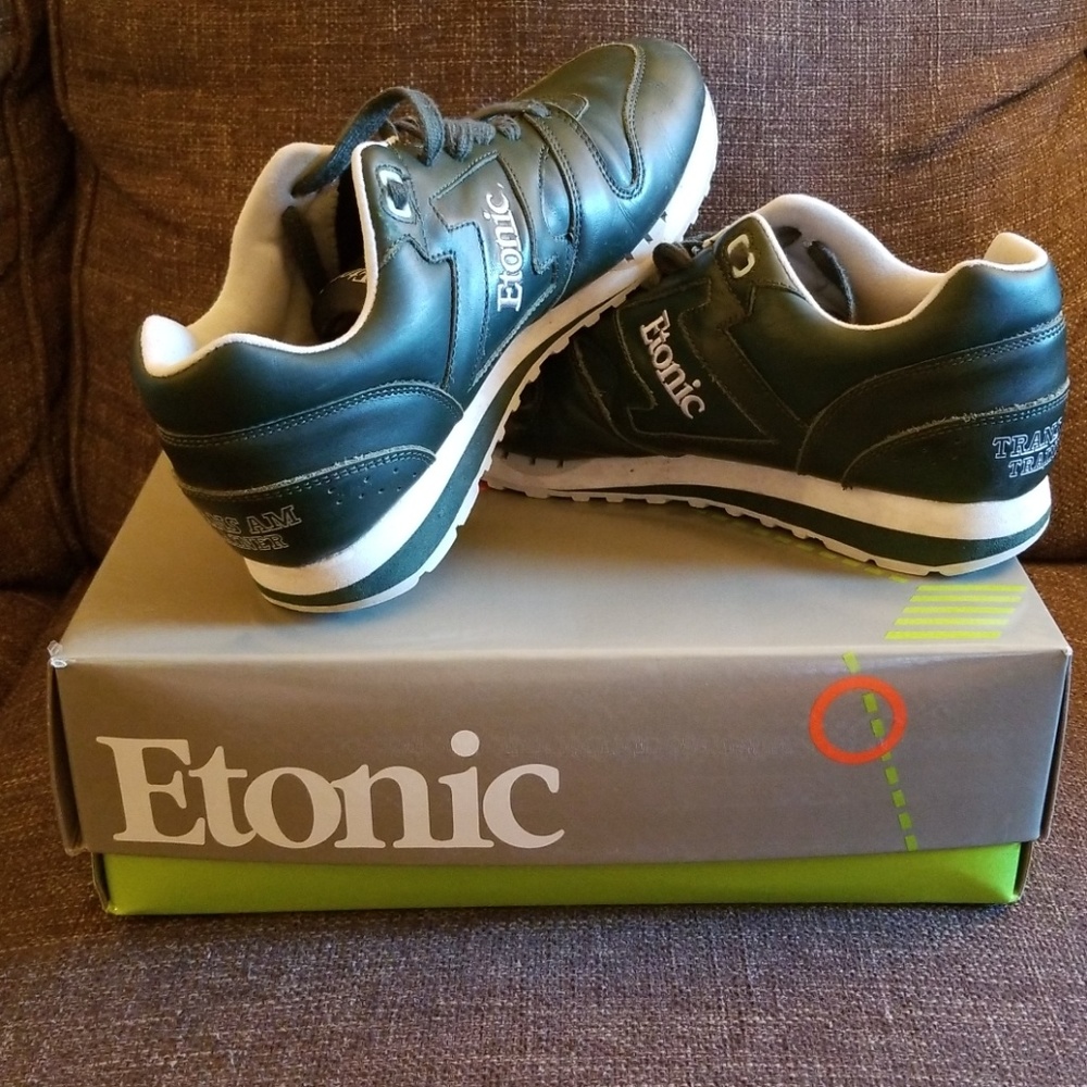 Mens Etonic Olive Green Trainer Sneakers